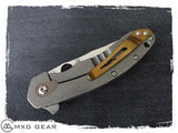 Custom Made Titanium Pocket Clip For Spyderco Southard