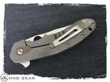 Custom Made Titanium Pocket Clip For Spyderco Southard