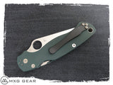 Custom Made Titanium Pocket Clip For Spyderco Knife