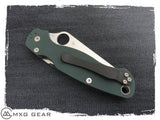 Custom Made Titanium Pocket Clip For Spyderco Rassenti Paysan Knife