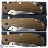 Custom Made Titanium Standoffs, Scale Screws, LBS and Clip for Zero Tolerance ZT0560 & ZT0561