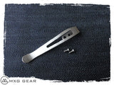 Custom Made Titanium Deep Carry Pocket Clip For Zero Tolerance Knives