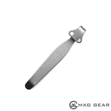 Custom Made Titanium Deep Carry Pocket Clip For Spyderco Rassenti Paysan Knife
