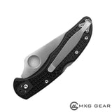 Custom Made Titanium Deep Carry Pocket Clip For Spyderco Delica 4