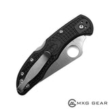 Custom Made Titanium Deep Carry Pocket Clip For Spyderco Delica 4