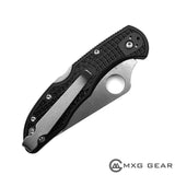 Custom Made Titanium Deep Carry Pocket Clip For Spyderco Delica 4