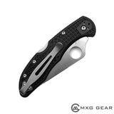 Custom Made Titanium Deep Carry Pocket Clip For Spyderco Delica 4