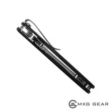 Custom Made Titanium Deep Carry Pocket Clip For Spyderco Para 3