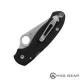 Custom Made Titanium Deep Carry Pocket Clip For Spyderco Para 3
