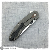 Custom Made Titanium Deep Carry Pocket Clip For Spyderco Southard