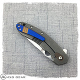 Custom Made Titanium Pocket Clip For Spyderco Southard