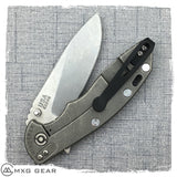 Custom made titanium clip for Rick Hinderer Knives XM-18 3" & 3.5" & Ecklipse
